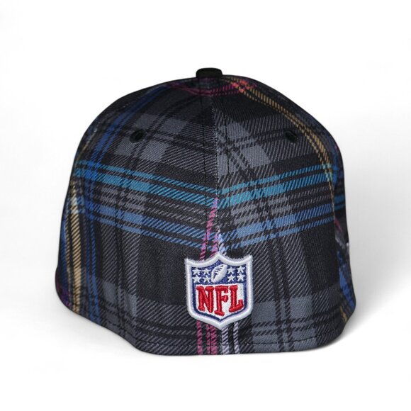 New Era Los Angeles Rams Crucial Catch 39THIRTY Flex Fit Hat Size M/L Plaid NWT - Picture 5 of 10